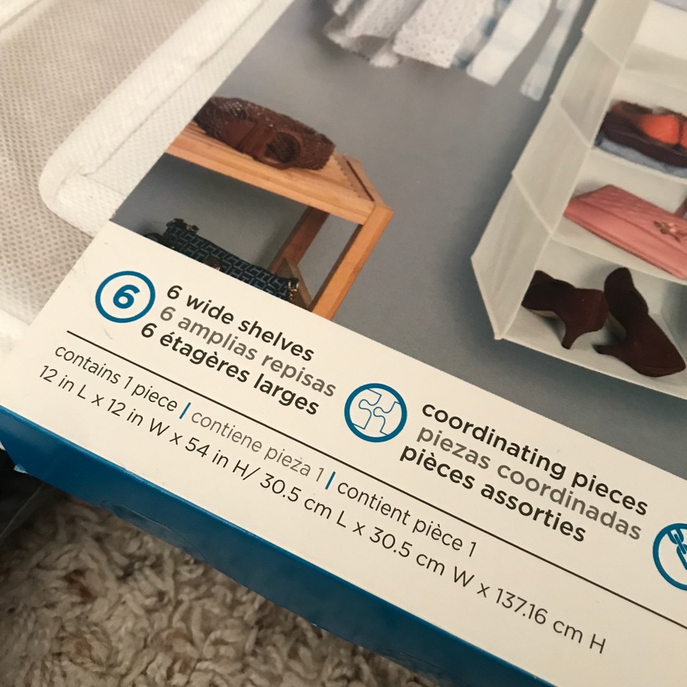 Honey Can Do 6 Shelf Hanging Organizer - Picture 3 of 3